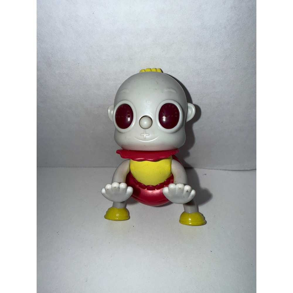 Sega Toys 2002 Poo-Chi Baby Electronic Robot Dog Figure White Red Tiger 2000s